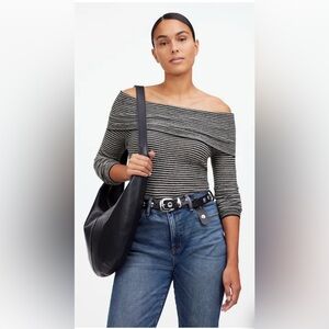 NWT Madewell Alpaca-Blend Off-Shoulder Sweater Size S
